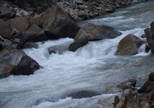 Beautiful river on the way to Manaslu Trek